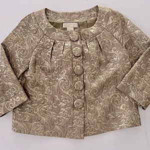 Michael Kors Brocade Gold Blazer
